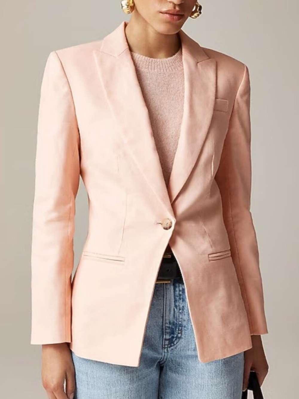 NWT J. Crew Alexandra Blazer in Stretch Linen Blend Size 10